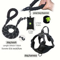 Load image into Gallery viewer, 3pcs Adjustable Soft Escape-Proof Dog Harness Set with Leash, Poop Bag Dispenser
