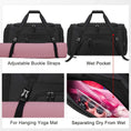 Load image into Gallery viewer, 40L Travel Duffle Bag Waterproof, Weekender with Shoe Compartment and Toiletry Bag
