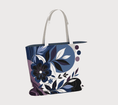 Load image into Gallery viewer, Abstract Flowers Large Tote bag
