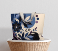 Load image into Gallery viewer, Abstract Flowers Large Tote bag
