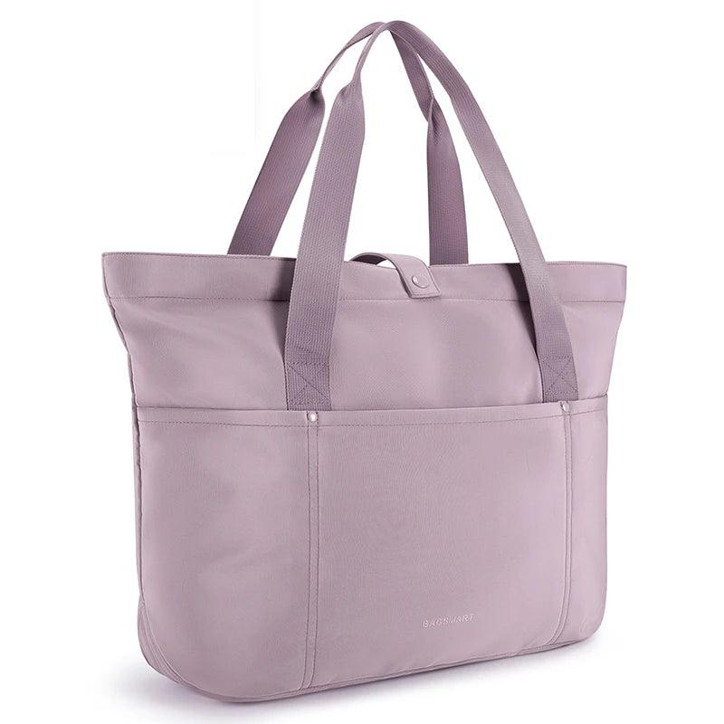 BAGSMART Large Capacity Tote Bags for Women Waterproof Foldable Beach Bag Shoulder Bag for College University Gym Shopping