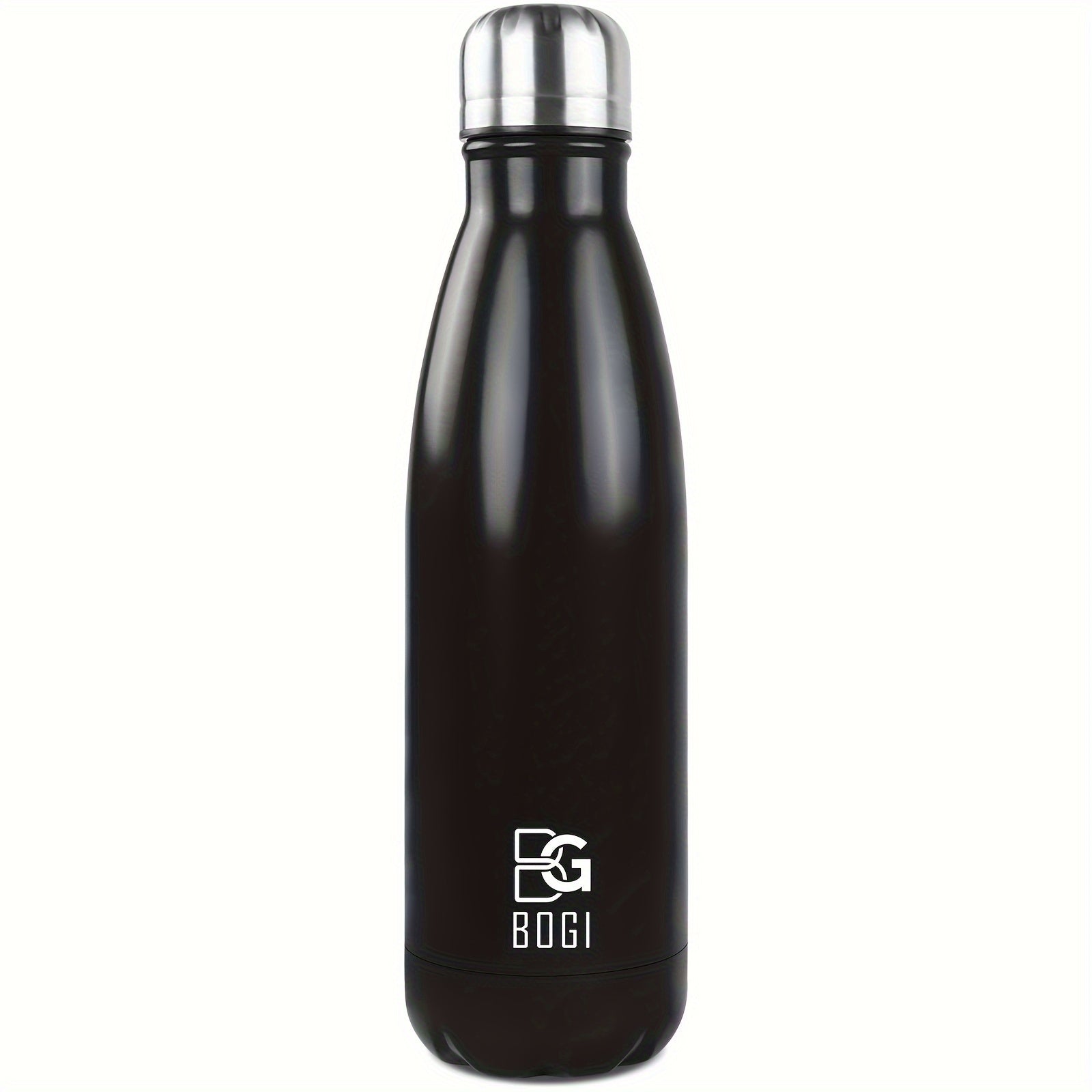 BOGI 17oz Insulated Water Bottle Double Wall Vacuum Stainless Steel Water Bottles, Leak Proof Metal Sports Water Bottle