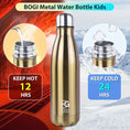 Load image into Gallery viewer, BOGI 17oz Insulated Water Bottle Double Wall Vacuum Stainless Steel Water Bottles, Leak Proof Metal Sports Water Bottle
