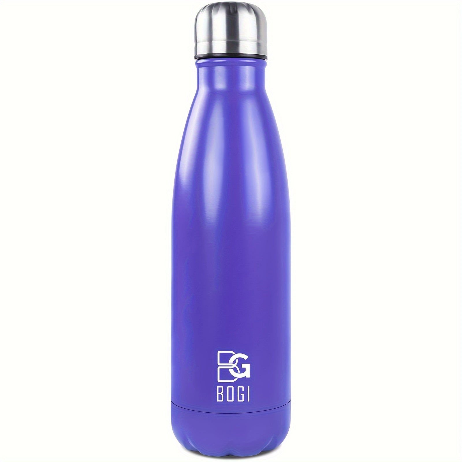 BOGI 17oz Insulated Water Bottle Double Wall Vacuum Stainless Steel Water Bottles, Leak Proof Metal Sports Water Bottle