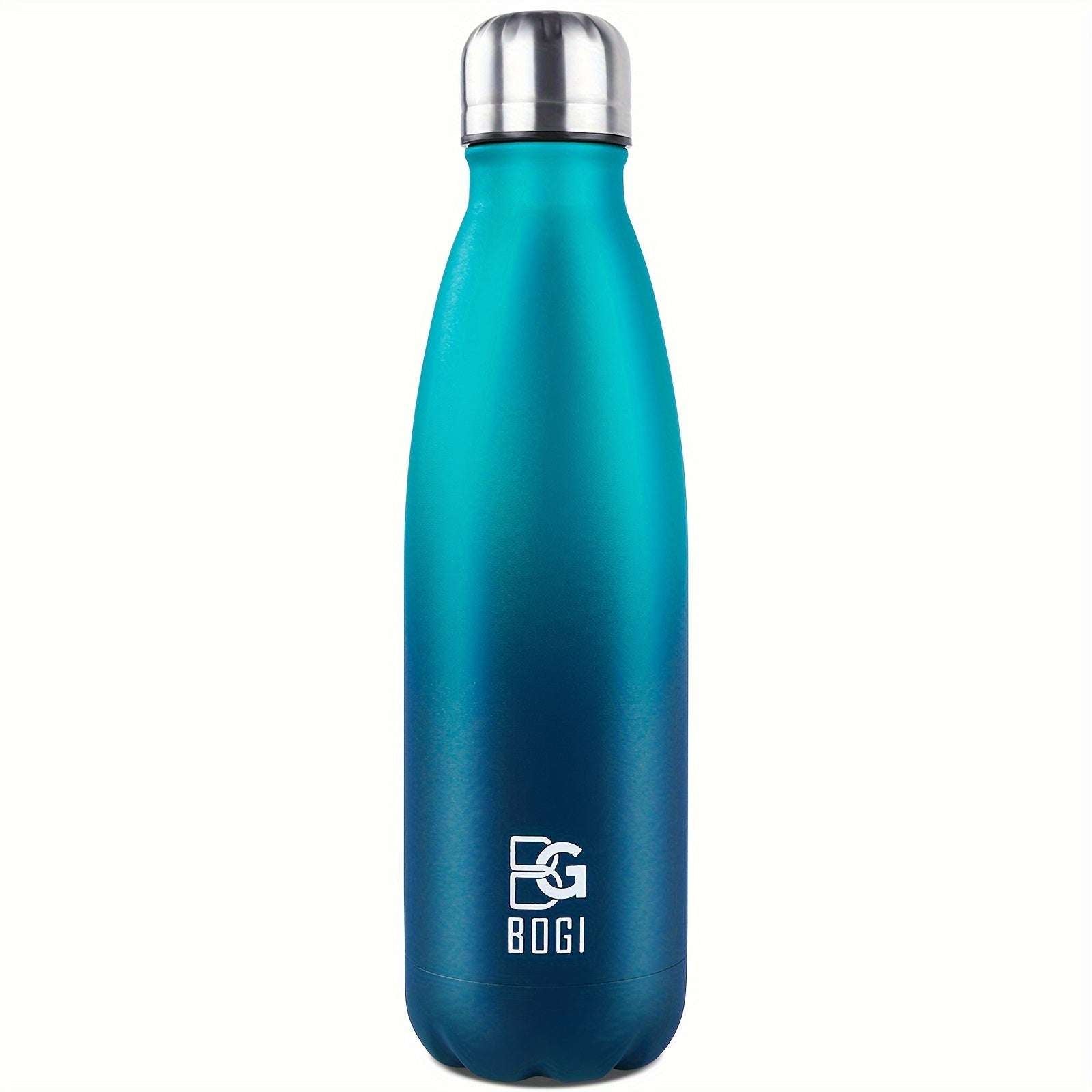 BOGI 25oz Insulated Water Bottle Double Wall Vacuum Stainless Steel Water Bottles, Leak Proof Metal Sports Water Bottle