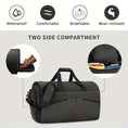 Load image into Gallery viewer, Carry on Garment Bag Convertible Suit Travel Bag with Shoes Compartment Waterproof Weekender
