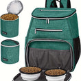 Load image into Gallery viewer, Dog Travel Bag Backpack - Airline Approved, 2 Silicone Collapsible Bowls, 2 Food Baskets
