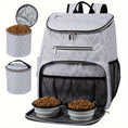 Load image into Gallery viewer, Dog Travel Bag Backpack - Airline Approved, 2 Silicone Collapsible Bowls, 2 Food Baskets
