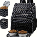 Load image into Gallery viewer, Dog Travel Bag Backpack - Airline Approved, 2 Silicone Collapsible Bowls, 2 Food Baskets
