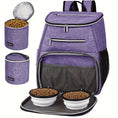 Load image into Gallery viewer, Dog Travel Bag Backpack - Airline Approved, 2 Silicone Collapsible Bowls, 2 Food Baskets
