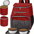 Load image into Gallery viewer, Dog Travel Bag Backpack - Airline Approved, 2 Silicone Collapsible Bowls, 2 Food Baskets
