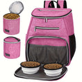 Load image into Gallery viewer, Dog Travel Bag Backpack - Airline Approved, 2 Silicone Collapsible Bowls, 2 Food Baskets
