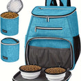 Load image into Gallery viewer, Dog Travel Bag Backpack - Airline Approved, 2 Silicone Collapsible Bowls, 2 Food Baskets
