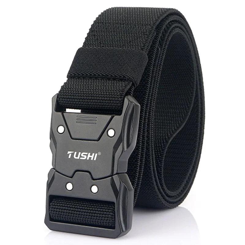 VATLTY New Unisex Elastic Belt Hard Metal Buckle / Military Tactical Belt Casual Waistband