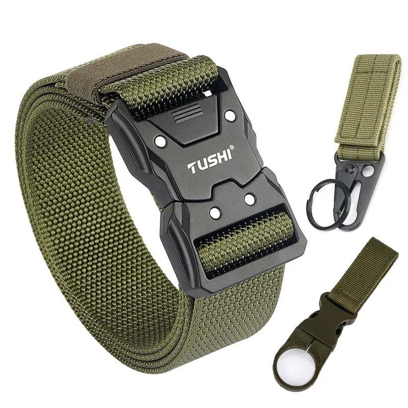 VATLTY Quick-drying Tactical Belt Men Hard Alloy Quick Release Buckle 1200D Soft Nylon