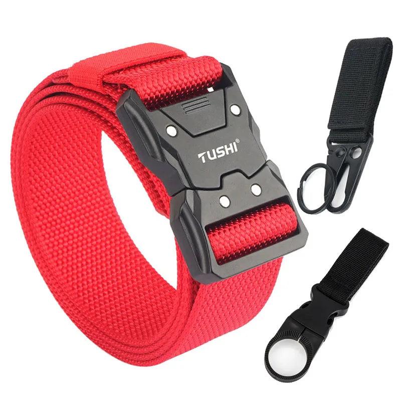 VATLTY Quick-drying Tactical Belt Men Hard Alloy Quick Release Buckle 1200D Soft Nylon