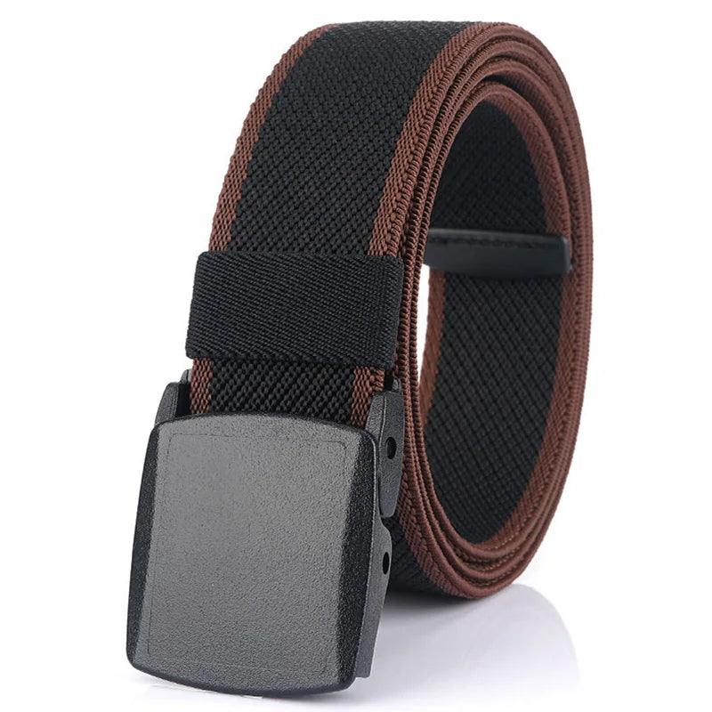 VATLTY Metal Free Stretch Belt Strong Nylon Quick Release Buckle Unisex