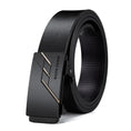 Load image into Gallery viewer, BISON DENIME Genuine Leather Belt Men Black Automatic Buckle
