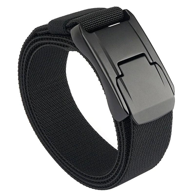 VATLTY New Stretch Belt for Men Hard Alloy Quick Release Buckle Strong Real Nylon