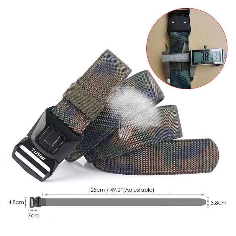 VATLTY Camo Military Tactical Belt Strong Real Nylon Anti-rust Alloy Buckle