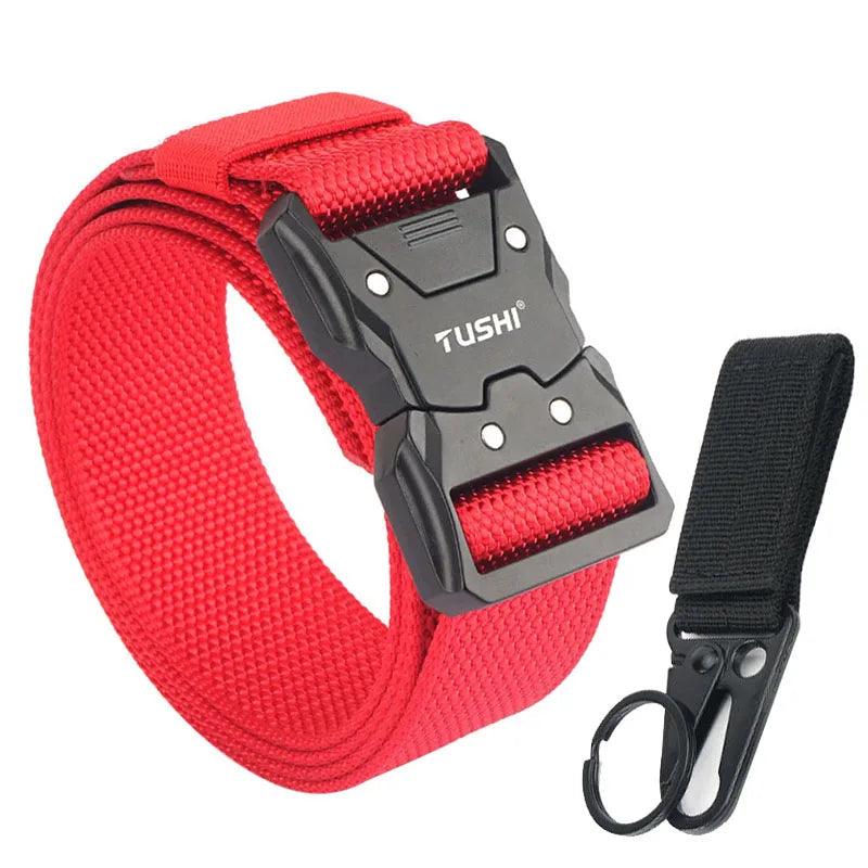 VATLTY Quick-drying Tactical Belt Men Hard Alloy Quick Release Buckle 1200D Soft Nylon