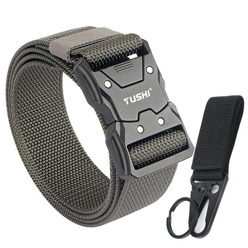 VATLTY Quick-drying Tactical Belt Men Hard Alloy Quick Release Buckle 1200D Soft Nylon