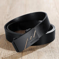 Load image into Gallery viewer, BISON DENIME Genuine Leather Belt Men Black Automatic Buckle
