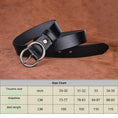 Load image into Gallery viewer, VATLTY Women's Cowhide Leather Belt Alloy Silver Pin Buckle
