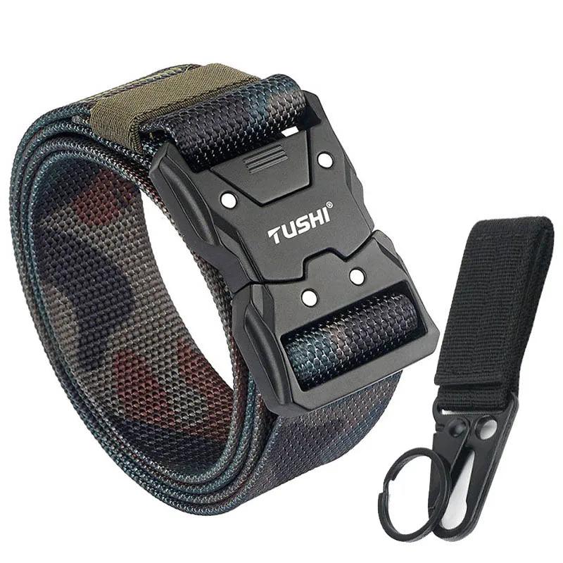 VATLTY Quick-drying Tactical Belt Men Hard Alloy Quick Release Buckle 1200D Soft Nylon