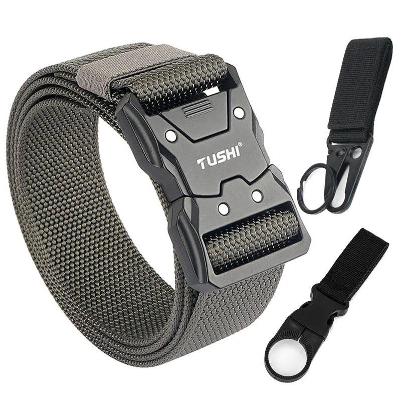 VATLTY Quick-drying Tactical Belt Men Hard Alloy Quick Release Buckle 1200D Soft Nylon