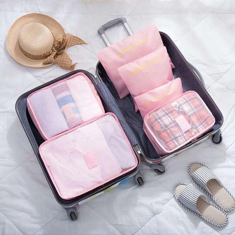 6 pcs/Set Travel Storage Bag Home Organizer Box