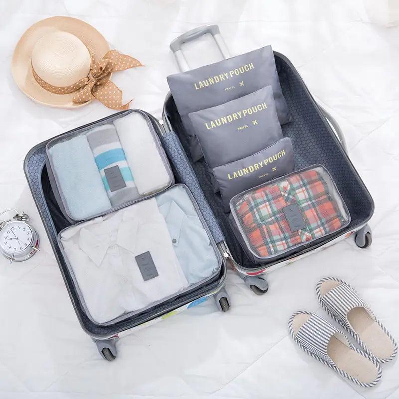 6 pcs/Set Travel Storage Bag Home Organizer Box