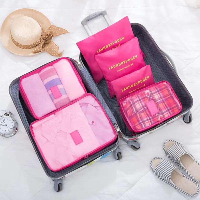 6 pcs/Set Travel Storage Bag Home Organizer Box