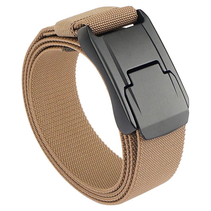 VATLTY New Stretch Belt for Men Hard Alloy Quick Release Buckle Strong Real Nylon