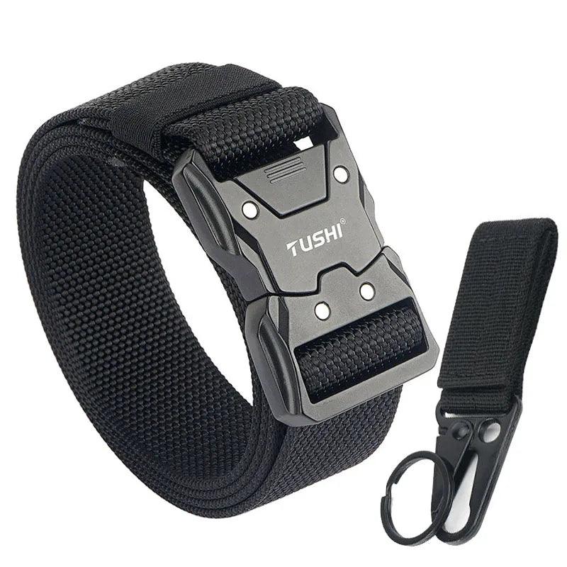 VATLTY Quick-drying Tactical Belt Men Hard Alloy Quick Release Buckle 1200D Soft Nylon