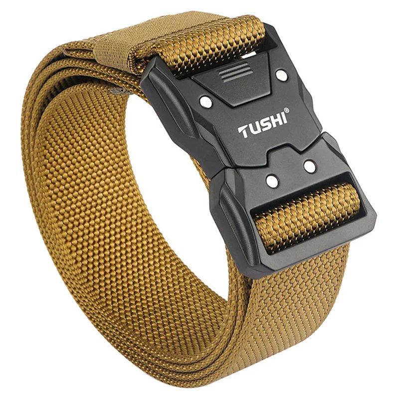 VATLTY Quick-drying Tactical Belt Men Hard Alloy Quick Release Buckle 1200D Soft Nylon