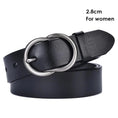 Load image into Gallery viewer, VATLTY Women's Cowhide Leather Belt Alloy Silver Pin Buckle
