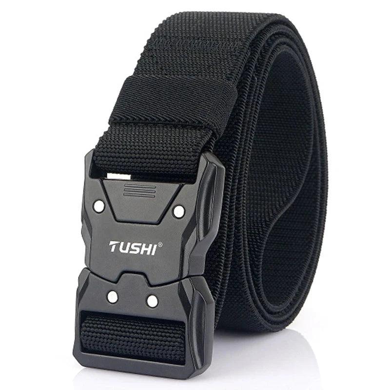 VATLTY New Unisex Elastic Belt Hard Metal Buckle / Military Tactical Belt Casual Waistband