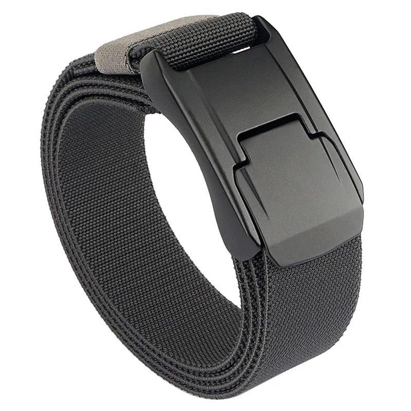 VATLTY New Stretch Belt for Men Hard Alloy Quick Release Buckle Strong Real Nylon