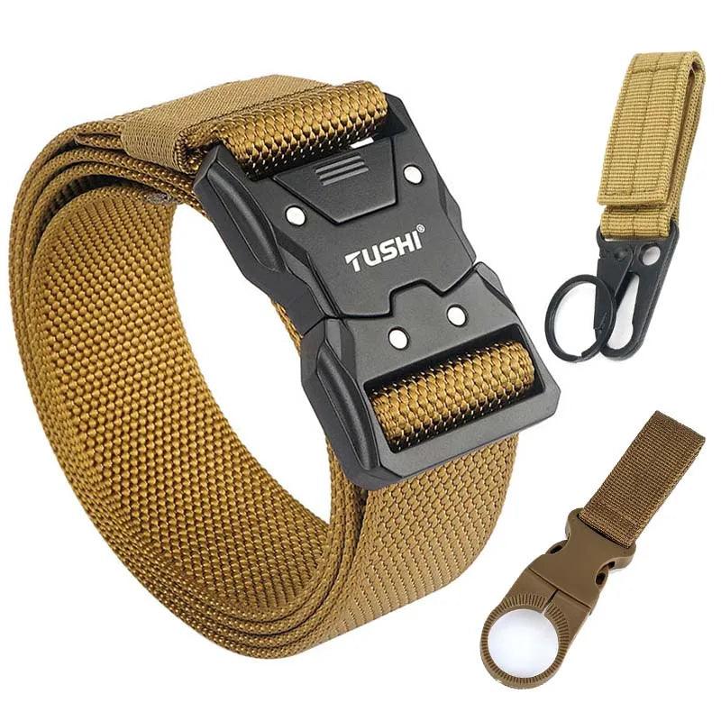 VATLTY Quick-drying Tactical Belt Men Hard Alloy Quick Release Buckle 1200D Soft Nylon