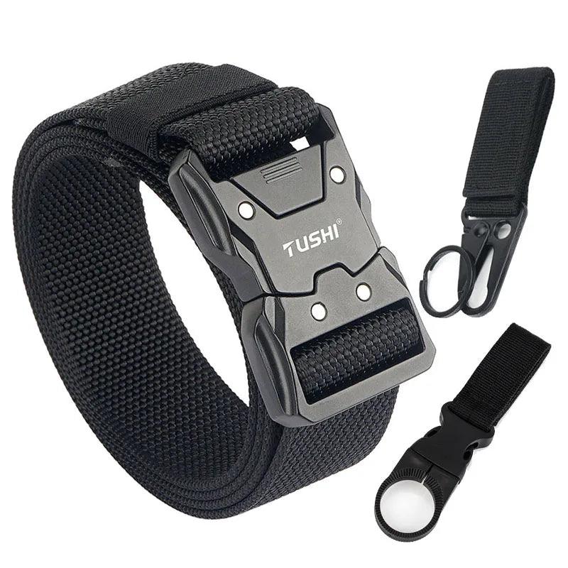 VATLTY Quick-drying Tactical Belt Men Hard Alloy Quick Release Buckle 1200D Soft Nylon