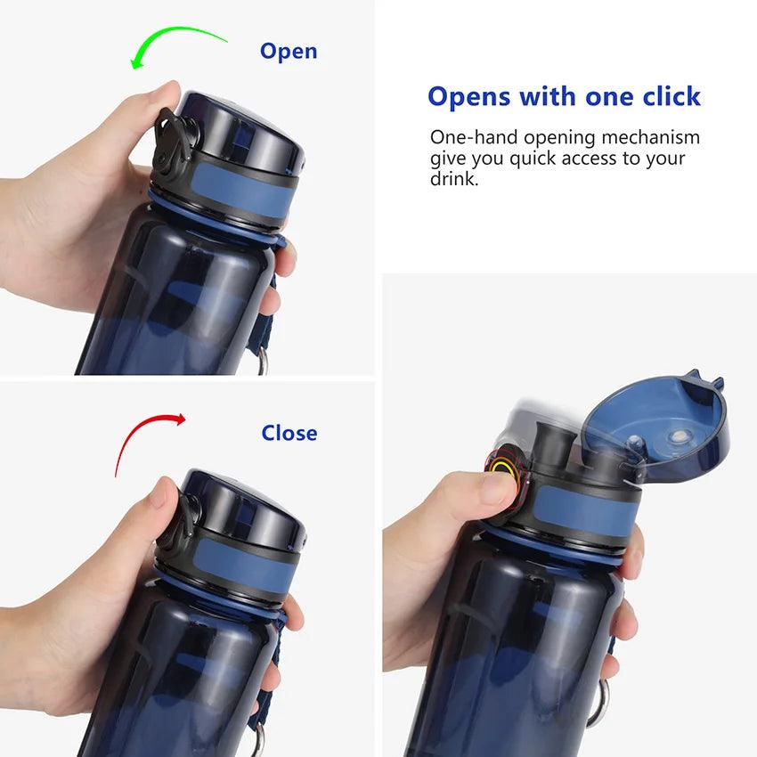 High Capacity Sports Water Bottle 1000ML Protein Shaker BPA Free