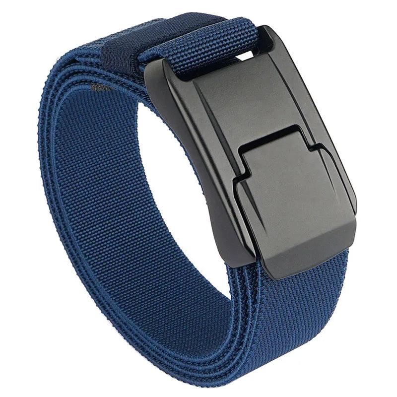 VATLTY New Stretch Belt for Men Hard Alloy Quick Release Buckle Strong Real Nylon