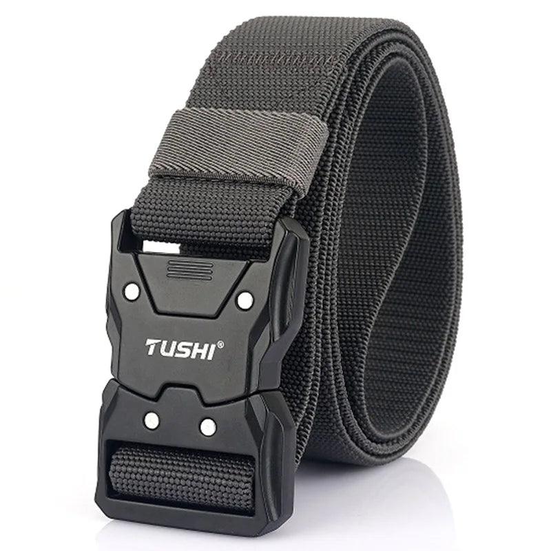 VATLTY New Unisex Elastic Belt Hard Metal Buckle / Military Tactical Belt Casual Waistband