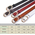 Load image into Gallery viewer, VATLTY Official Authentic Woman's Leather Belt Golden Alloy Buckle
