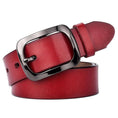 Load image into Gallery viewer, VATLTY 3.2cm Genuine Leather Belt for Women Natural Cowhide Metal Buckle
