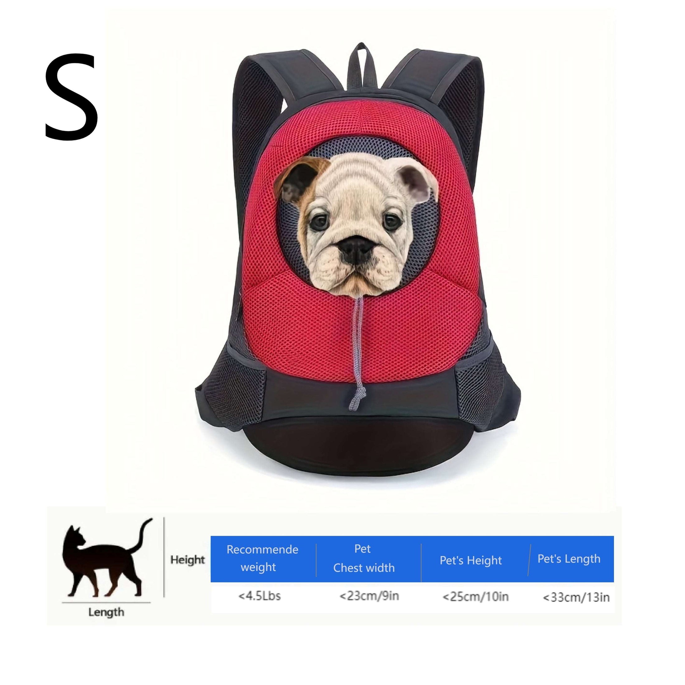 Pet Dog Backpack - Front Bag Pet Carrier for Travel & Outdoor