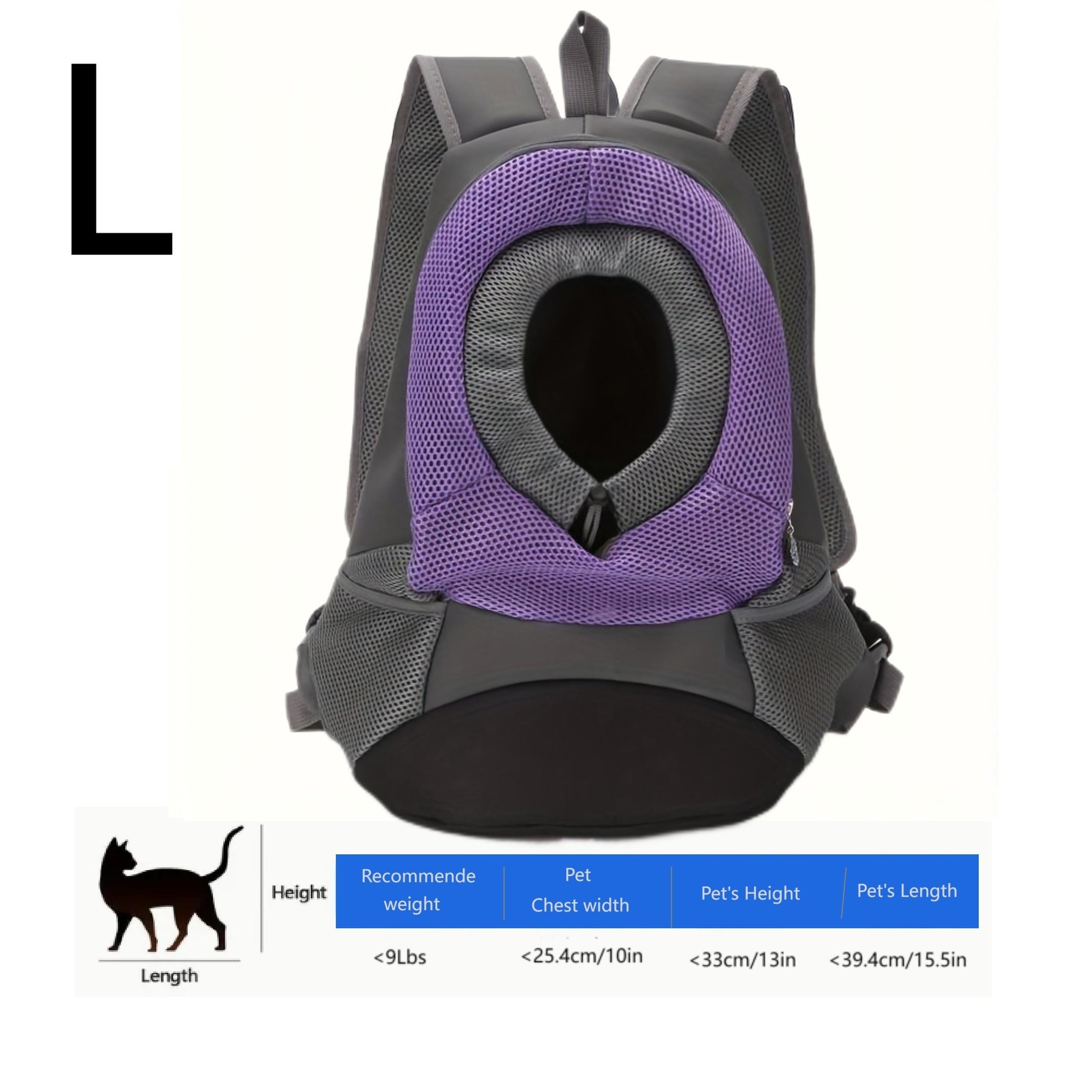 Pet Dog Backpack - Front Bag Pet Carrier for Travel & Outdoor