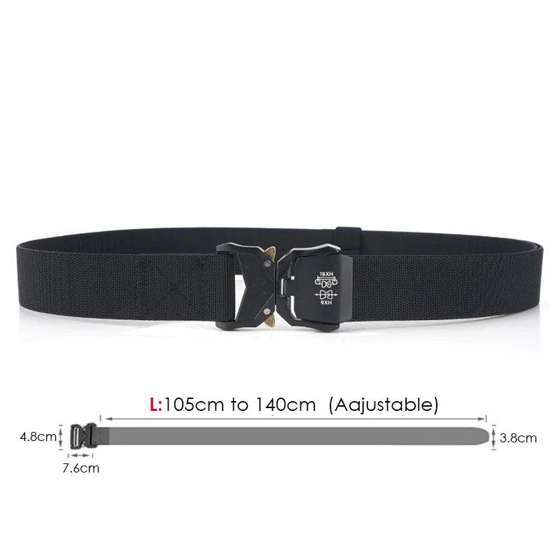 VATLTY 140cm Elastic Belt For Men Strong Nylon Tactical Belt