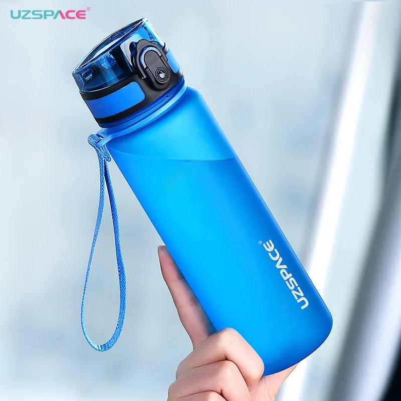 UZSPACE Sports Water Bottle BPA Free 500/1000ml Tritan Frosted Plastic